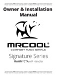 Mr. Cool Signature Air Handler CTA Manual Mr. Cool Signature Air Handler CTA Manual