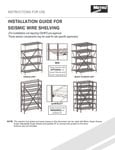 Metro Installation Guide for Seismic Wire Shelving
