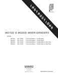 MG1532 Mixer-Grinder Manual 
