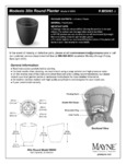 MODESTO 30IN ROUND PLANTER instructions