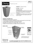 CHELSEY 28IN TALL PLANTER instructions