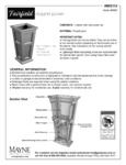 FAIRFIELD 34IN TALL PLANTER instructions