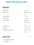 MISS VICKIE'S Sea Salt Steakhouse Melt Recipe