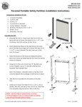American Metalcraft Mobile Partition Instructions