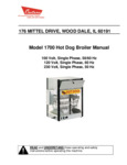 MODEL 1700 HOT DOG BROILER
