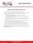 Avantco MoistHotDogBunWarmer_User Instructions Avantco MoistHotDogBunWarmer_User Instructions