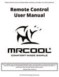 MrCool 4th Gen E Star Remote Manual