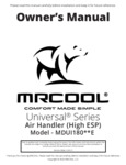MRCOOL Air Handler Manual MRCOOL Air Handler Manual