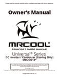 MRCOOL Cooling-Only Condenser Manual MRCOOL Cooling-Only Condenser Manual