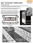 ADA PATHCADE™ BARRICADE SYSTEM Instructions ADA PATHCADE™ BARRICADE SYSTEM Instructions