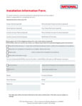 Rational Installation Information Form Rational Installation Information Form