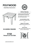 Polywood Newport End Table Instructions
