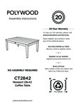 Polywood Newport Coffee Table Instructions Polywood Newport Coffee Table Instructions