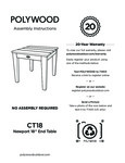 PW Newport 18" End Table Instructions