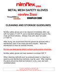 Niroflex Mesh Gloves Instructions
