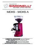 Nuova Simonelli MDXS Espresso Grinder Manual Nuova Simonelli MDXS Espresso Grinder Manual