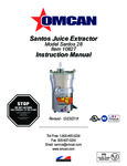 Omcan 10827 Manual