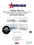 Omcan Curved Glass Display Warmer Manual Omcan Curved Glass Display Warmer Manual