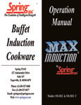 Operation Manual: Max Induction Ranges SM-181C & SM-181C-T