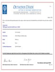 White Cap Kosher Certificate