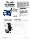 Paasche D220R Air Compressor Manual English