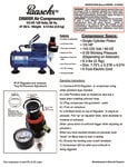 Paasche D500SR Air Compressor Manual English Paasche D500SR Air Compressor Manual English