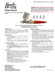 Paashe FP-1_32 Gravity Cup Airbrush Flow Pencil Manual Paashe FP-1_32 Gravity Cup Airbrush Flow Pencil Manual
