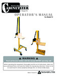 Paragon Pro Manufacturing Solutions Cabinetizer Cabinet Lift 72 Manual