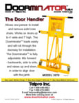 Paragon Pro Manufacturing Solutions Doorminator Door Hanger 3070 Instructions