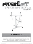 Paragon Pro Manufacturing Solutions Panellift Drywall Lift 138-2 Manual