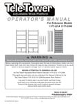 Paragon Pro Manufacturing Solutions Tele-Tower Telescoping Scaffold Extension 1177-22-1177-2296 Manual Paragon Pro Manufacturing Solutions Tele-Tower Telescoping Scaffold Extension 1177-22-1177-2296 Manual