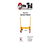 Paragon Pro Manufacturing Solutions Troll Drywall & Material Handling Cart 1814 Manual