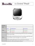 Breville Commercial CMC850 Control Freak Parts Manual Breville Commercial CMC850 Control Freak Parts Manual