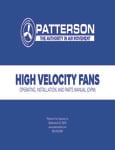 Patterson HV Fan Manual Patterson HV Fan Manual