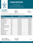 Paulaur Kosher Certificate Star - All Items