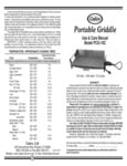 Portable Griddle Manual Portable Griddle Manual