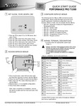 PECO Contol Solutions Performance PRO T12532-001 Quick Start Guide