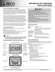 PECO Control Solutions Performance PRO T4522-001 Installation Guide PECO Control Solutions Performance PRO T4522-001 Installation Guide