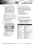 PECO Control Solutions Performance PRO T4522-001 Quick Start Guide PECO Control Solutions Performance PRO T4522-001 Quick Start Guide