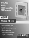PECO Control Solutions Performance PRO T8532-001 Operating Manual PECO Control Solutions Performance PRO T8532-001 Operating Manual
