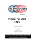 Pegasus Pro 500H Owners Manual