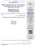 Pellman Kosher Certificate Pellman Kosher Certificate