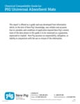 PIG Universal Asborent Mat Compatibility Guide PIG Universal Asborent Mat Compatibility Guide