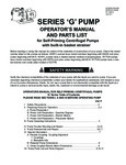 Pacer Pumps G Series Manual