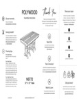 POLYWOOD 37 x 72 Nautical Bar Table Assembly Instructions