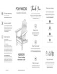 POLYWOOD Classic Folding Adirondack Chair AD5030