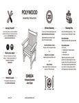 POLYWOOD GNB24 Vineyard Assembly Instructions POLYWOOD GNB24 Vineyard Assembly Instructions