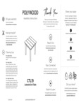 POLYWOOD Lakeside End Table Assembly Instructions