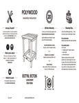 POLYWOOD Long Island Side Table Assembly Instructions