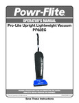 Powr-Flite PF62EC Manual Powr-Flite PF62EC Manual